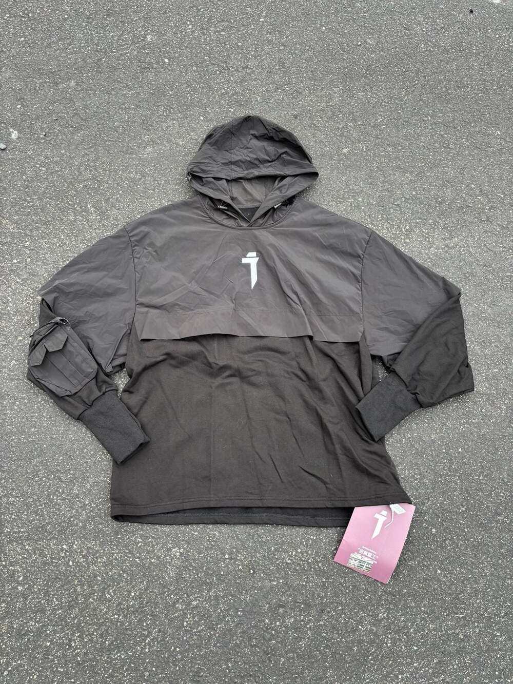 Jiye Heavy Industry '吉業重工' Techwear Layered Hoodie Anorak size L/XL